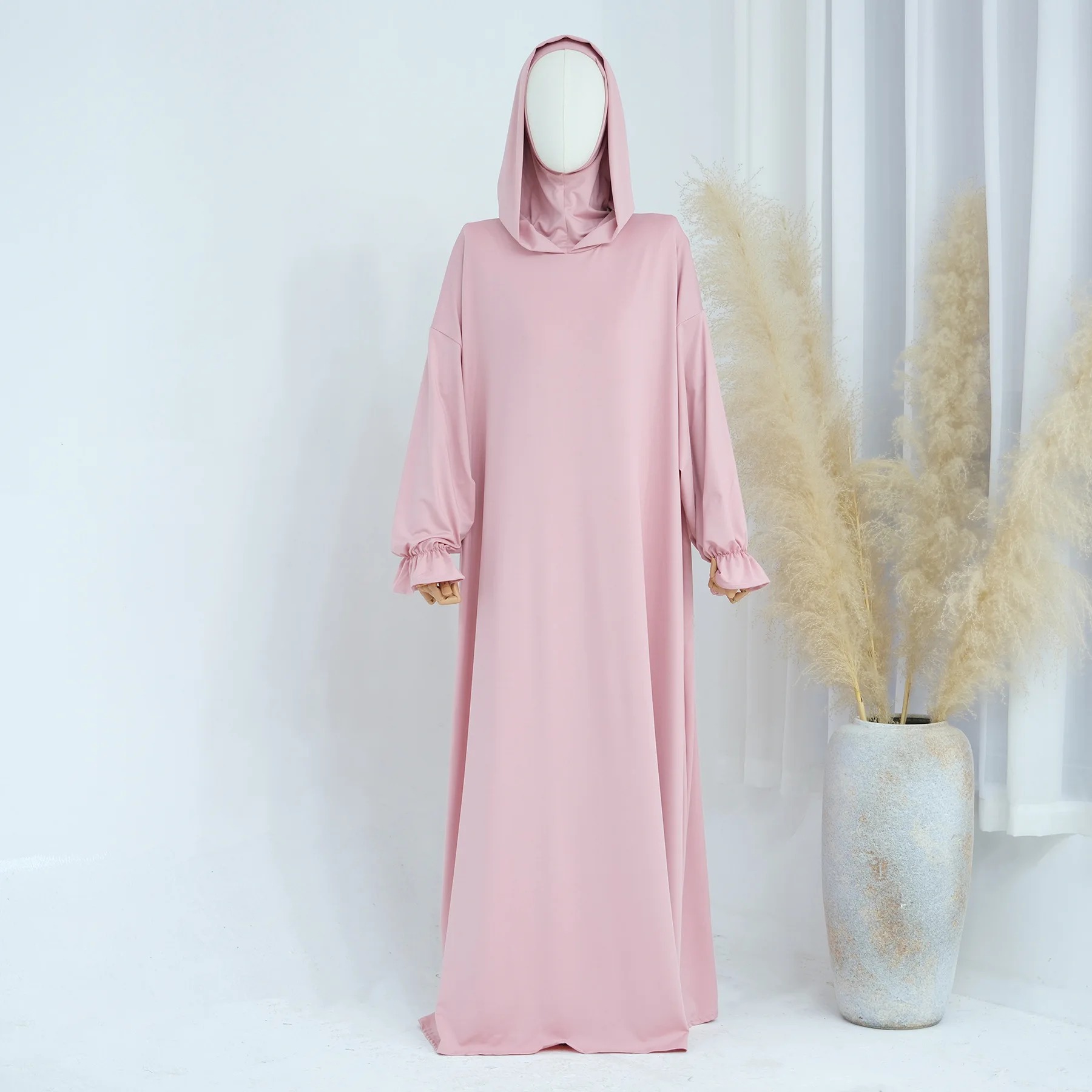 Eid djellaba com capuz abaya muçulmano feminino vestido longo dubai kaftan islam roupas árabe robe caftan marocain femme vestidos jalabiya
