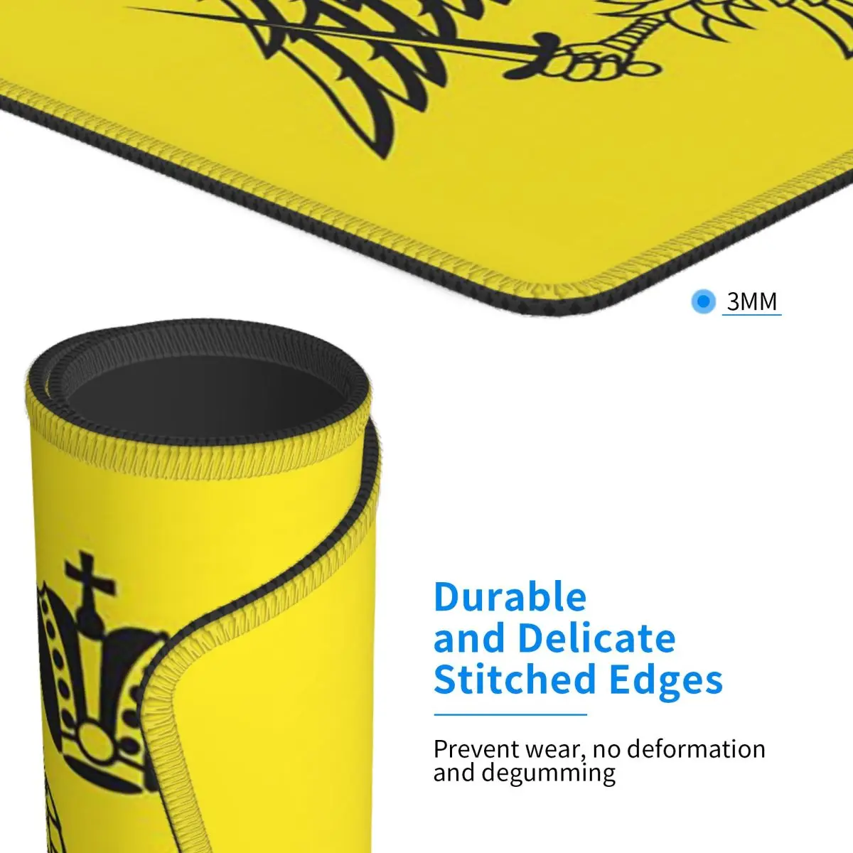 그리스 정교회의 비잔틴 황제 깃발 쿠션 커버 마우스 패드 컴퓨터 키보드 마우스 매트 게이머 PC 데스크 매트