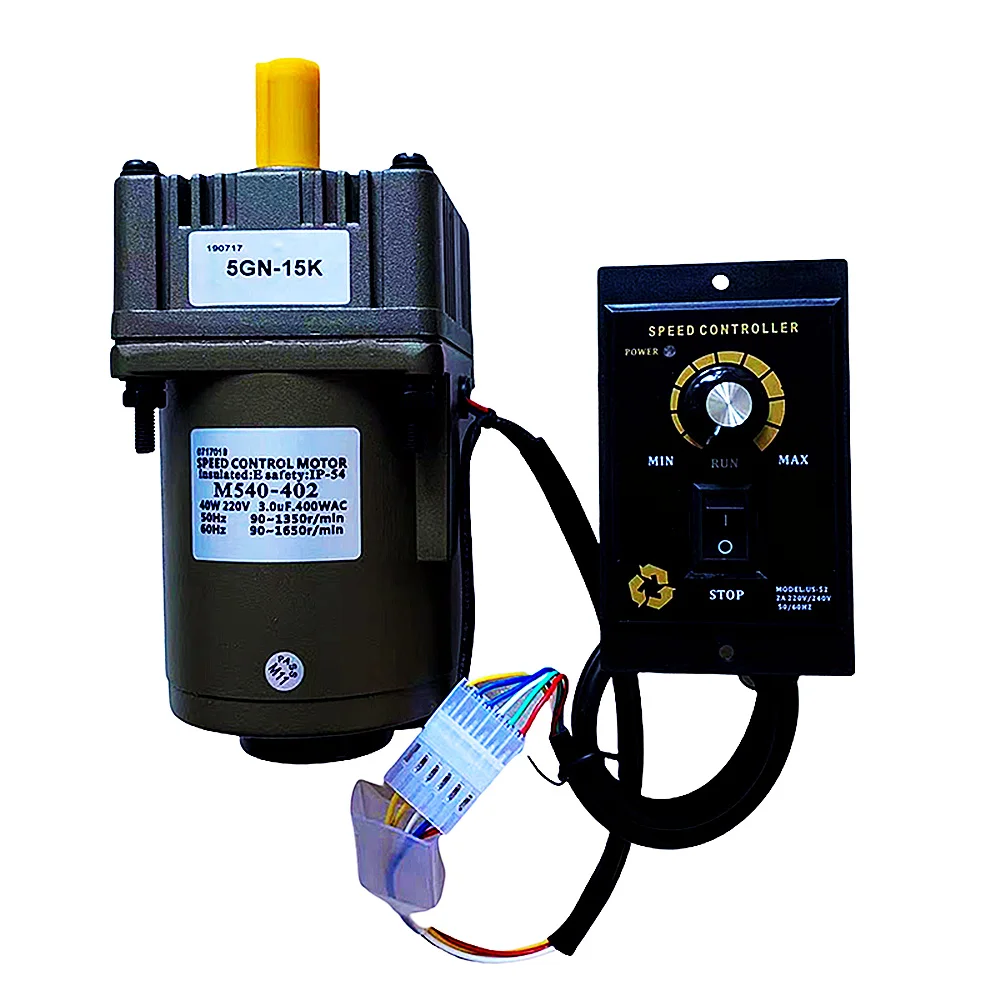 

300W AC 220V US-52 Motor Speed Regulator - Forward And Reverse UX Motor Speed Governor - Motor Speed Controller Pinpoint