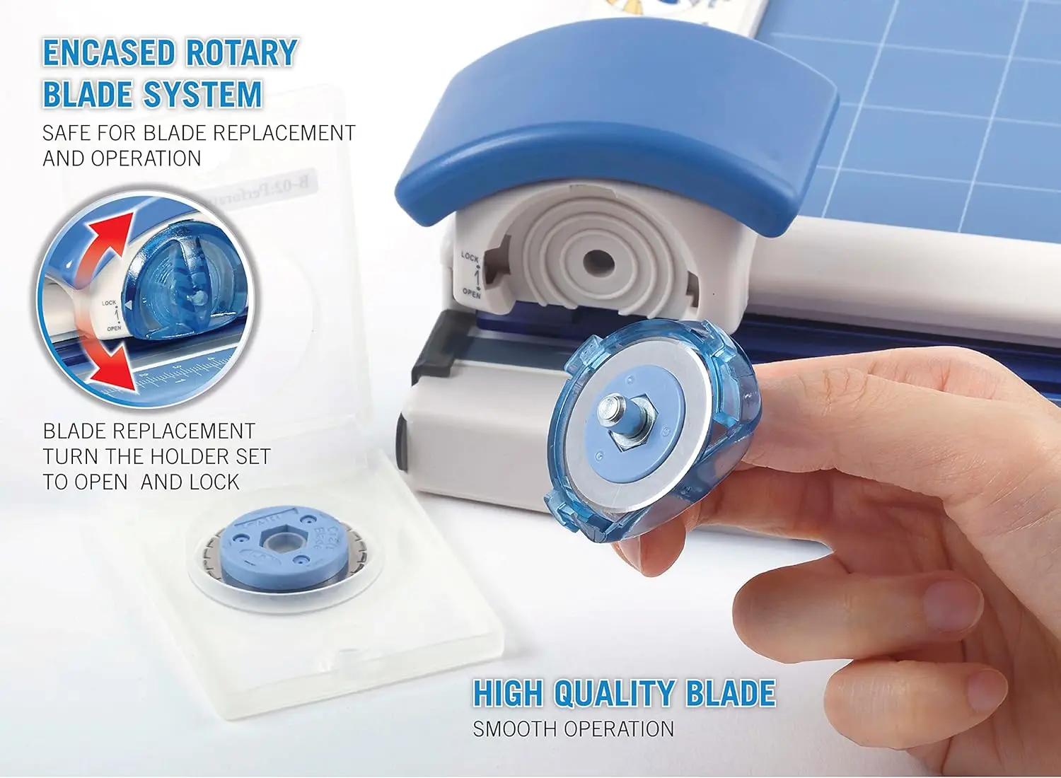 Professional Rotary Paper Trimmer, 18-Inch, Precise Cuts with Carbide Blade and Rail Mechanism