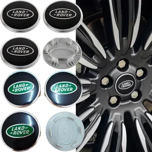 ABS Bánh xe Central Car, Biểu tượng nắp khối, Land Rover Freelander 2, L2 LF, L319, L462, Range Sport, Evoque, Discovery, 63mm, 62mm, 4PCS 12 Bánh xe trung tâm bán hàng chính - №8