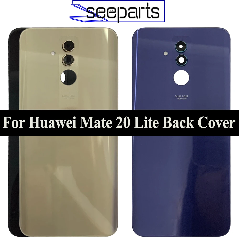 

For Huawei Mate 20 Llite Battery Cover Rear Door Housing Back Case For Huawei Mate 20 Lite Battery Cover With Camera Glass Lens