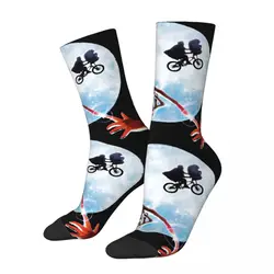 Chaussettes drôles pour hommes, affiche vintage Harajuku E.T., extraterrestre extra-débar, motif Hip Hop, cadeau imprimé