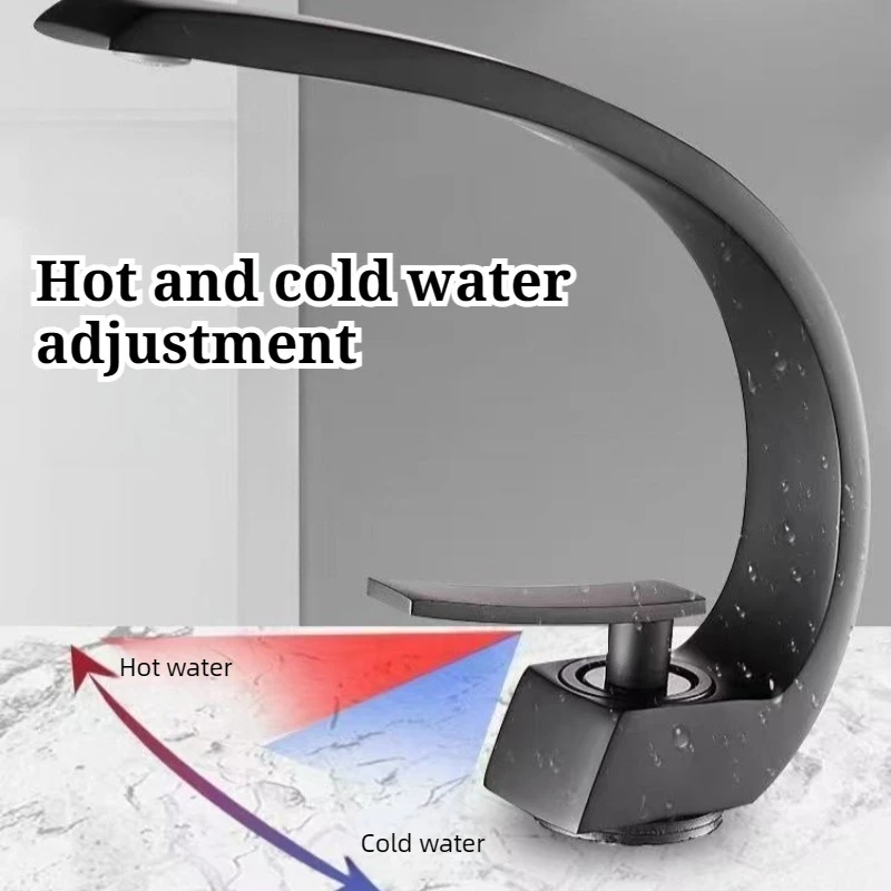 Hot Cold Water Home Bathroom Basin Faucet Wear Resistant Rust Proof Creative Convenient Use Faucets Durable Bathroom Fixture