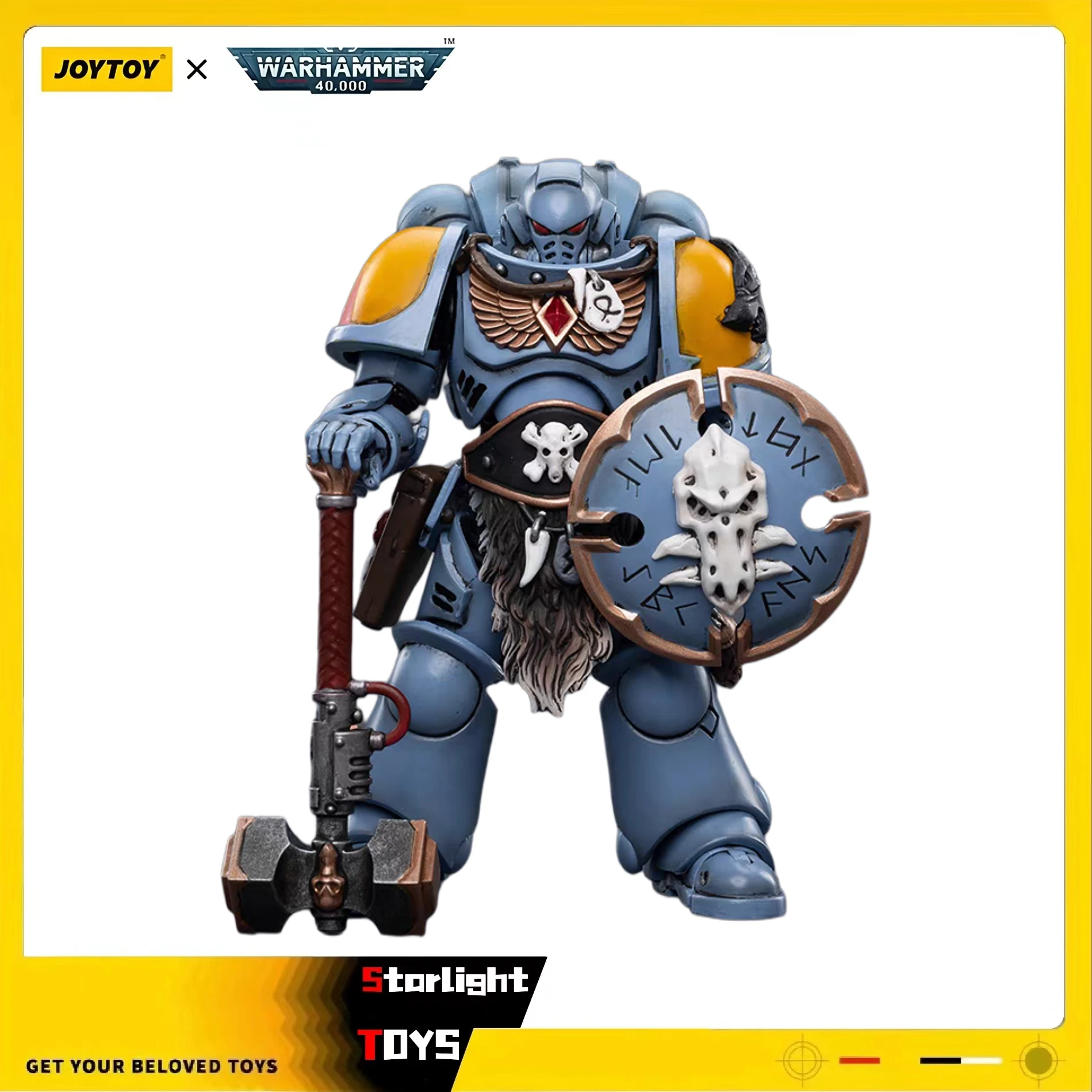 

JOYTOY 1/18 Action Figure Space Wolves Claw Pack Sigyrr Stoneshield Toy Model Gift