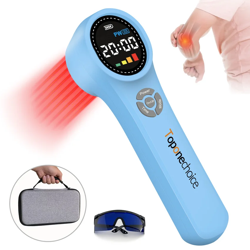 

1760mW 660nm+810nm+980nm Cold Laser Near Infrared Light Therapy Device For Human Pets Knee Elbow Arthritis Pain Relief 24 Diodes