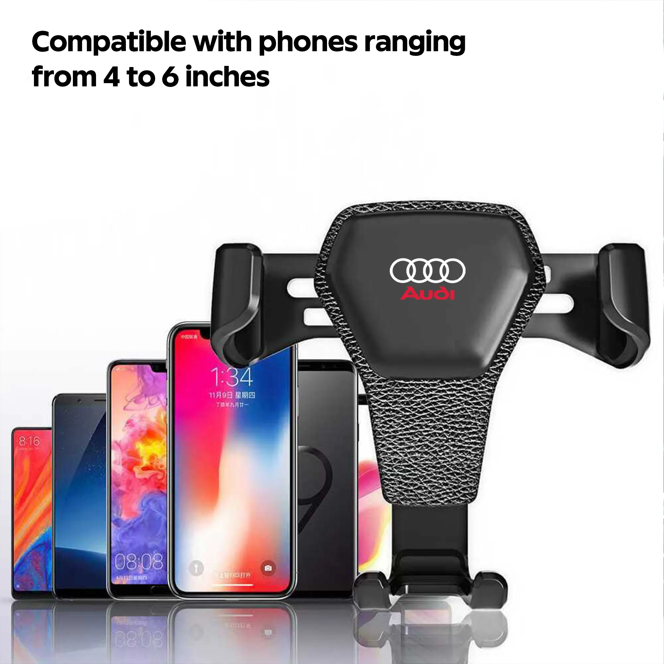 For Audi S Line Quattro  A5 A6 A7 A8 Q5 Q7 Q8 RSQ3 RSQ8 S3 S4 RS5 Gravity ABS Vehicle GPS Mobile Phone Holder Car Accessories