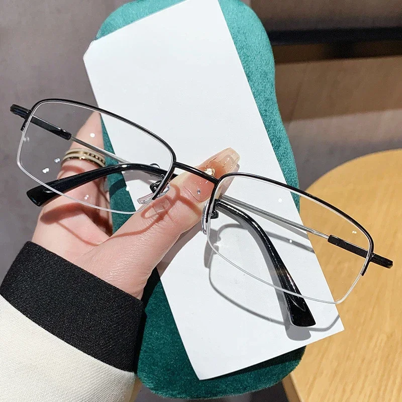 Metallneutrale optische fertige Anti-Blaulicht-Brille Ultraleichte schützende Brillengläser Elastischer Brillengestell