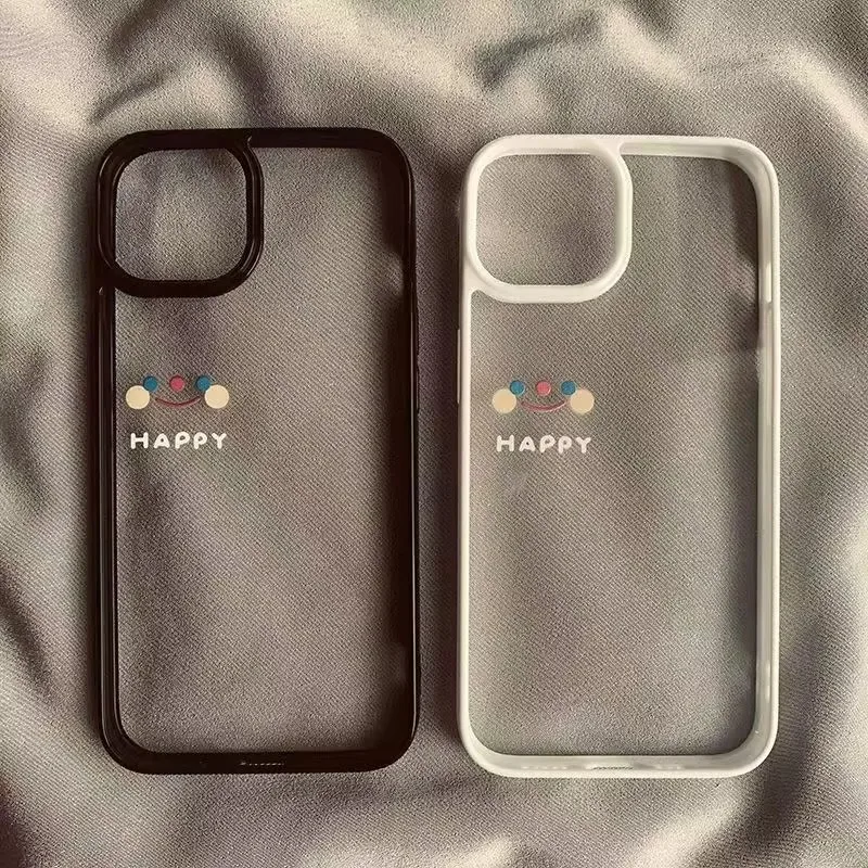 

Happy Simple Smiling Face Case For Samsung Galaxy S25 S24 S23 S22 Ultra S24 FE A06 A16 A54 A35 A15 A55 A52 A34 5G Phone Cover