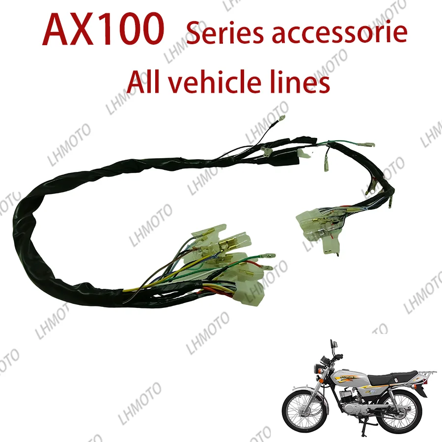 

Full Motorcycle Wiring Harness for LING MU AX100 Original Spare parts Accessories