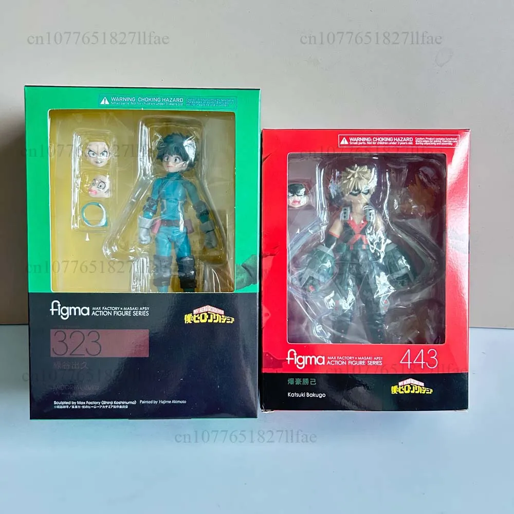 Figma بطلي الأكاديمية Bakugou Katsuki الشكل 443 323 Midoriya Izuku عمل نموذج لجسم اللعب المشتركة المنقولة دمية غرفة ديكور