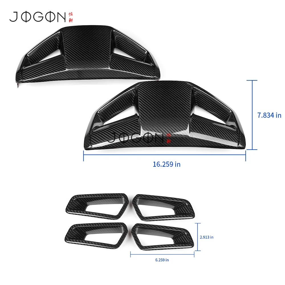 6Pcs Carbon Fiber Car Interior Headrests & Seat Backrest Trim Overlay Accessories For Honda Civic Type R 11th Gen FL5 2023-2026