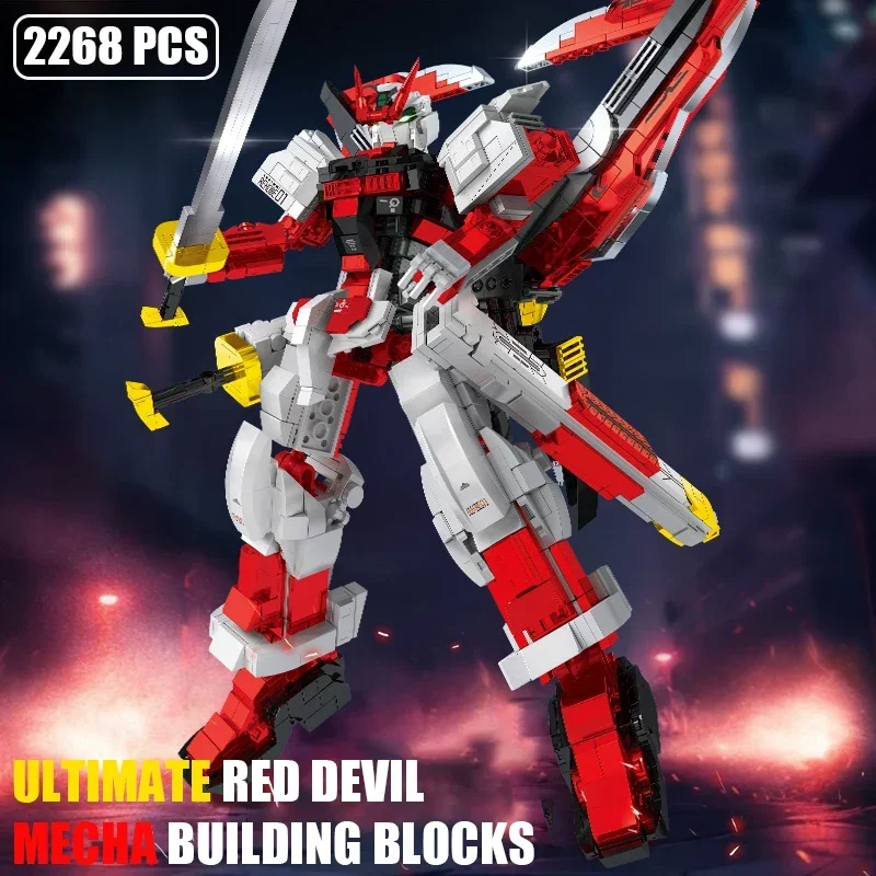 

2268 PCS MOC Technical Mecha Astray Red Frame Building Blocks Assemble Figures Model Mechanical Robot Bricks Toys for Kids Gifts