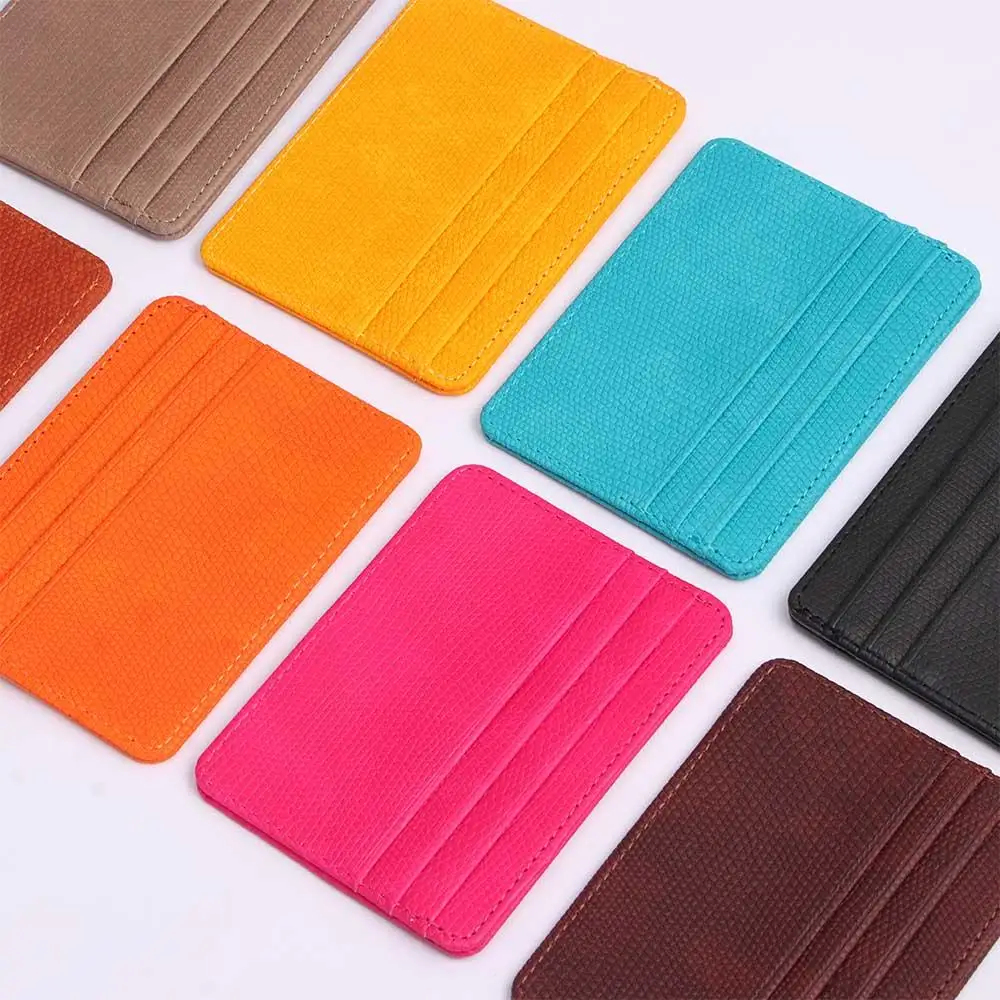 

with ID Window Money Pouch 4 Card Slots Wallet Card Holder ID Card Case Credit Card Holder