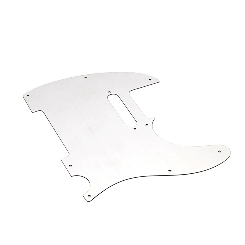 1Pc 8 Hole Metal Silver Electric Guitar Pickguard TL Guitar Pickguard For TL Style Guitar