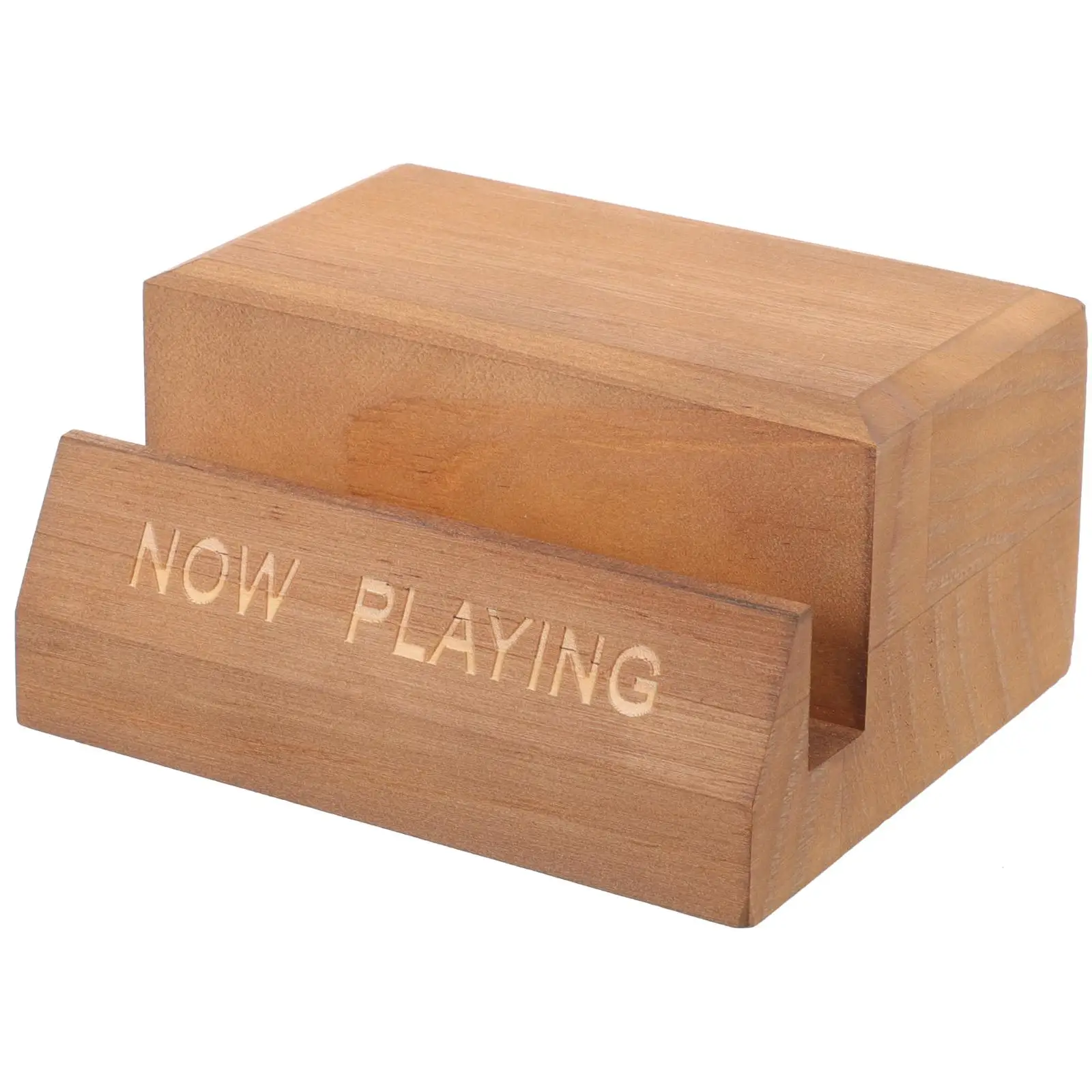 

Wooden Vinyl Holder Rack Desktop CD Stand Brown Small Portable Wooden Record Holder Albums Storage