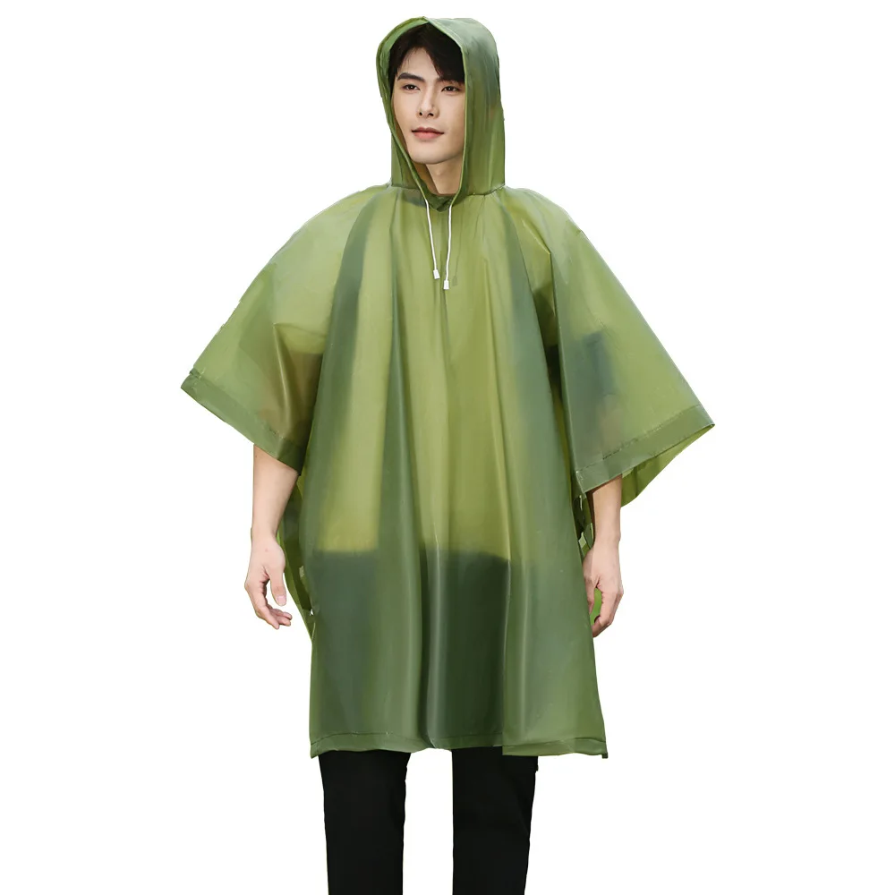 معطف واق من المطر طويل وشفاف وسميك، للجنسين، للاستخدام مرة واحدة، للبالغين، مقاس كبير، محمول، مناسب للمشي لمسافات طويلة والسفر #5