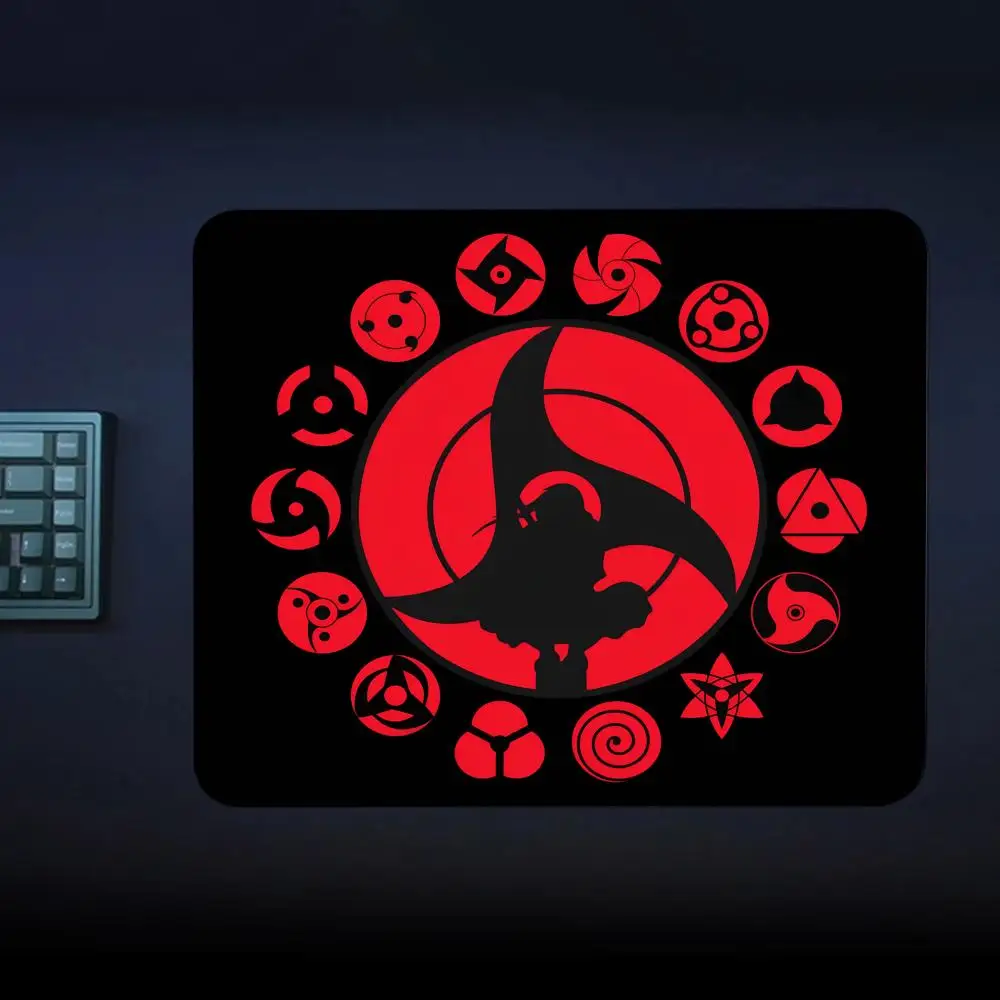 Anime N-Narutos Itachi U-Uchiha Mouse Pad Gaming Laptops Mousepad Gamer Carpet Keyboard Mat Desk Protector Cartoon Mouse Pads
