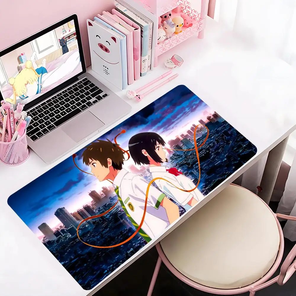 

Your Name Romance Anime Mouse Pad Mousepad Large Gaming LockEdge Thickened Computer Keyboard Table Desk Mat