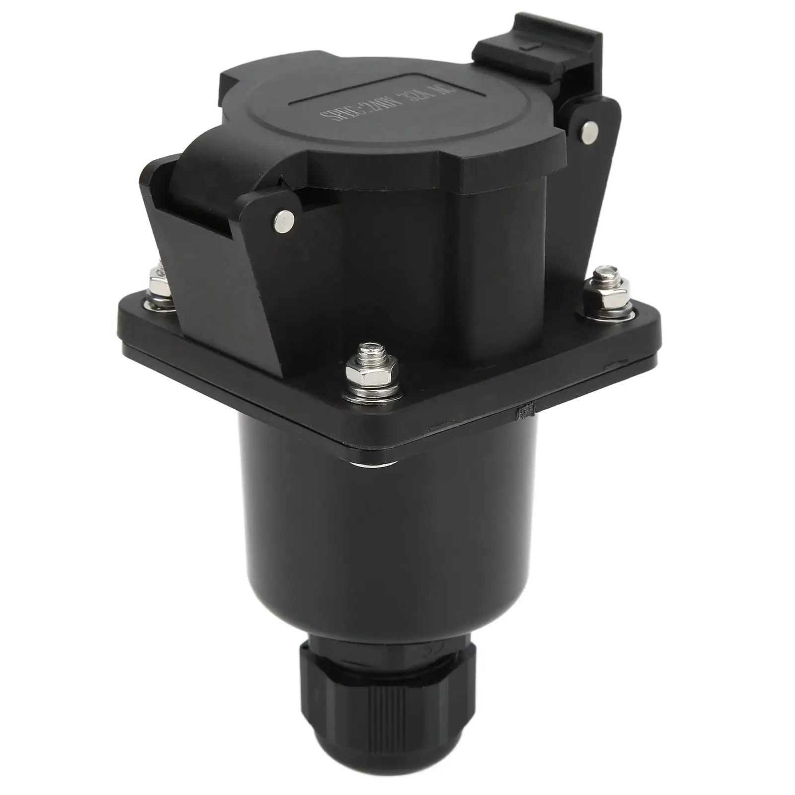 EV Charging Connector UL94-V-0 Flame Retardant EV Charging Socket Type 1 Single Phase 240V AC 16A 32A Anti Wear for