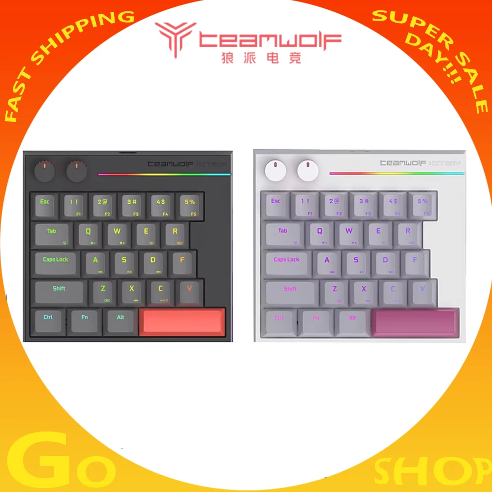 

Teamwalf Hitboy 8K HK25 Magnetic Switch Keyboard Low Delay Mechanical keyboard RGB Wired Gaming Keyboard PC Gamer Accessories