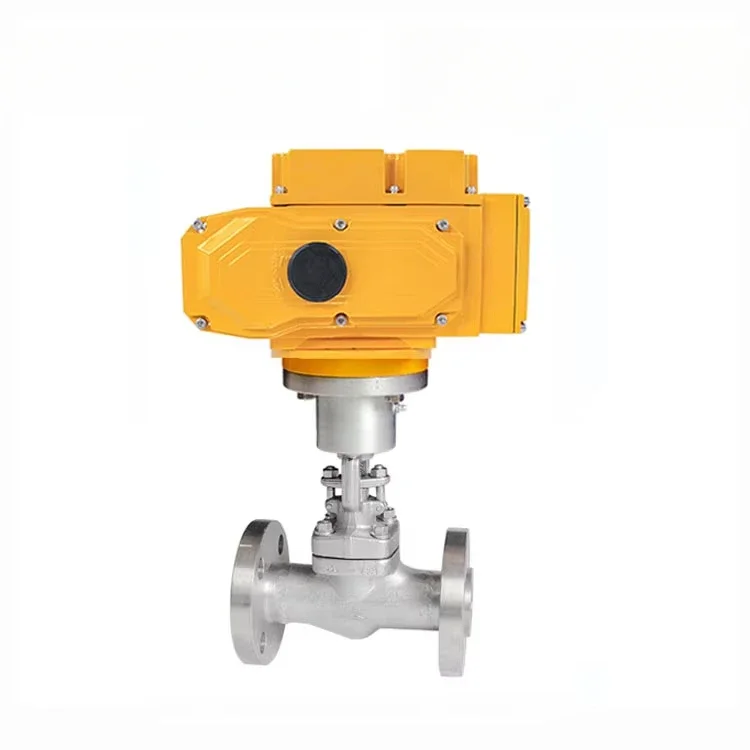 Para válvula globo de atuador elétrico de aço inoxidável multivoltas