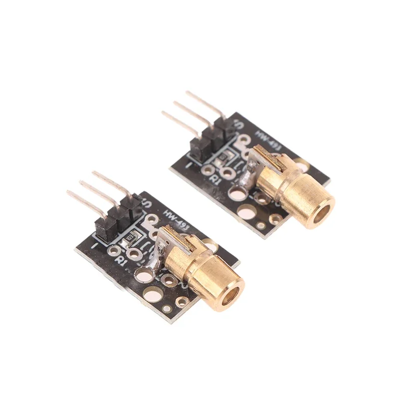 2 قطعة وحدة استشعار رئيس الليزر الجديدة KY-008 3pin 650nm الارسال الليزر الأحمر نقطة ديود النحاس رئيس وحدة GOHJMY