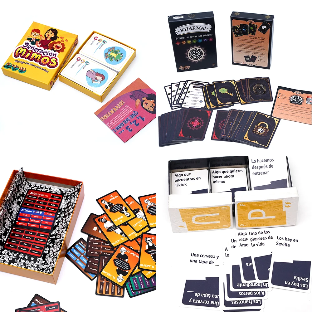 30 مجموعة من ألعاب الورق الإسبانية، مجموعة حفلات ممتعة لاستراتيجية العائلة والأصدقاء، لعبة لوحة مجموعة فرحة سريعة المرتبطة #5