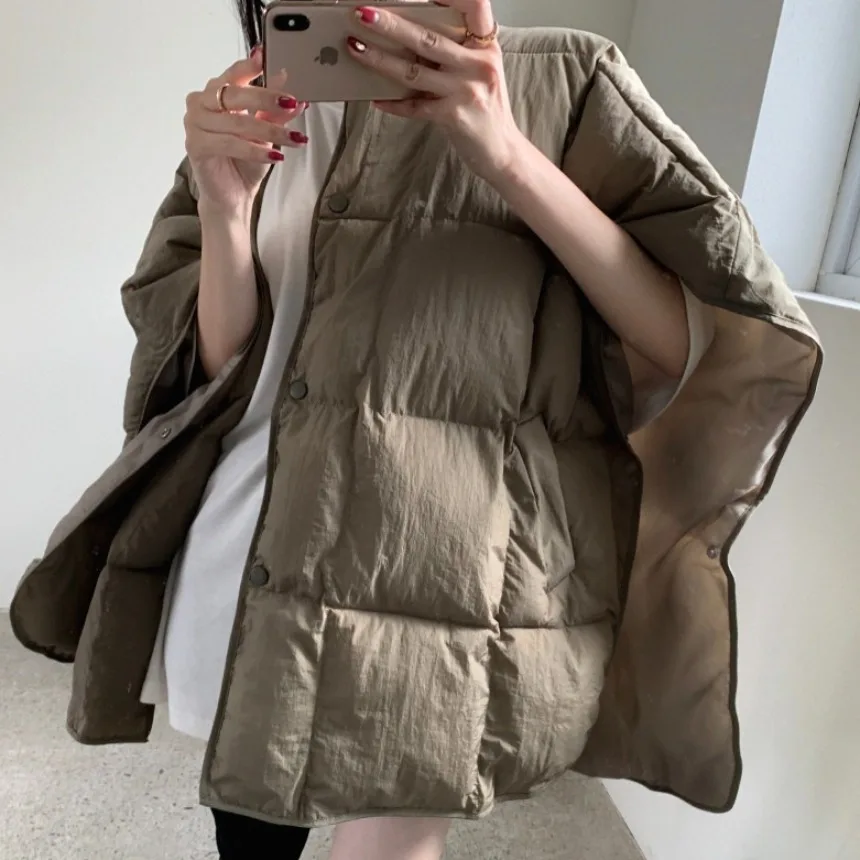 

Chic Autumn Winter Svel ort Cotton Jaet Women's Faionable Vintage Design Sense Vest Outerwear Korean Sle