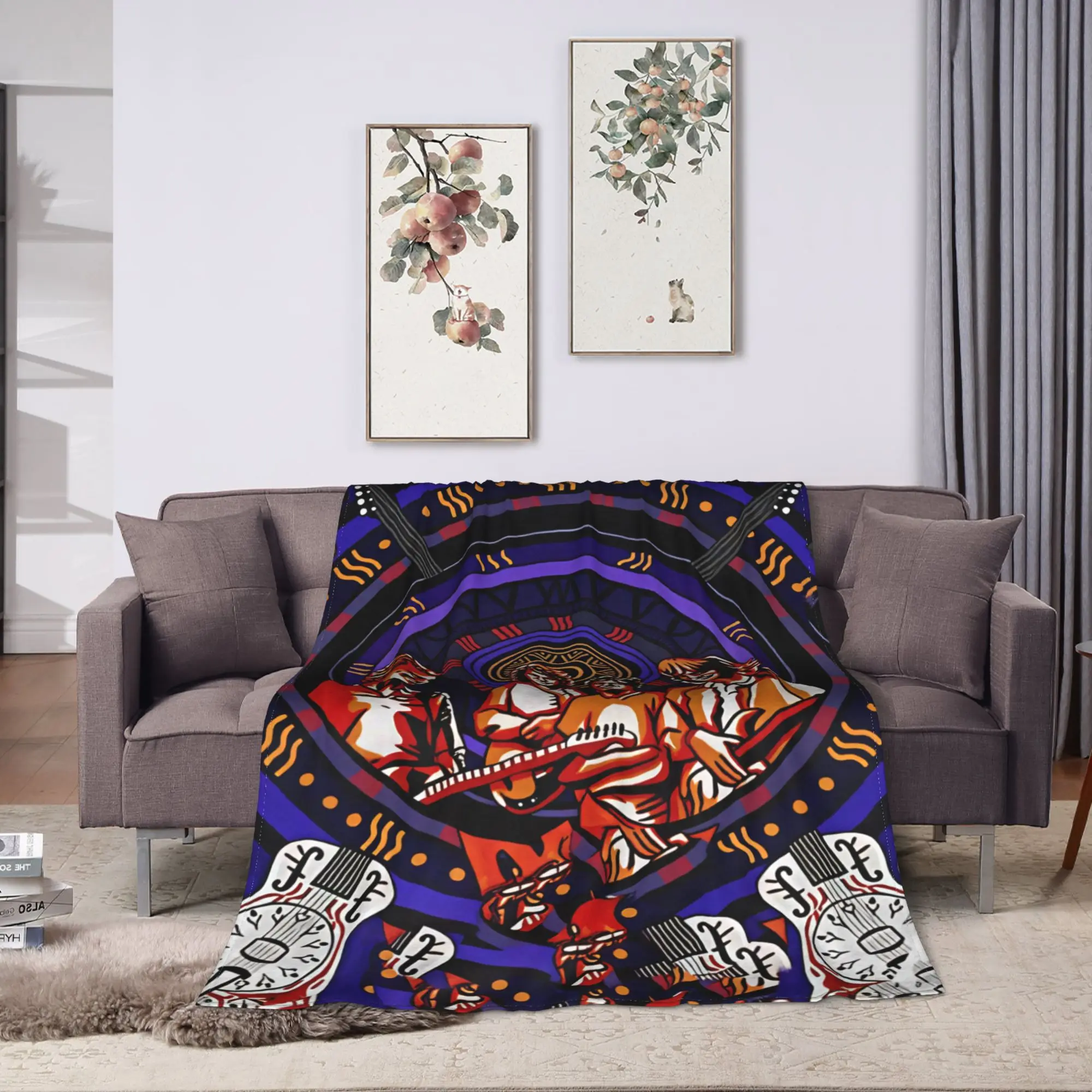 Warm Soft Blanket Decorative Dire Straits Brothers In Arms Album Cover Bedding Throws Flannel Bedspread For Home Decor Bed Cover