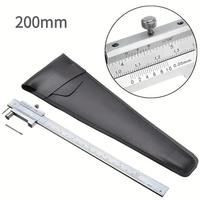 Scribing Caliper 200mm 8in Dual Scale Marking Vernier Caliper For Scribe on Metal Wood Plastic Stainless Steel PU Leather Bag