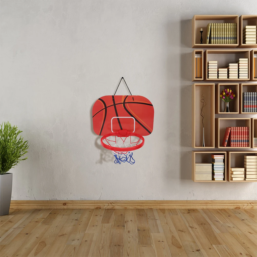 

Basketball Backboard Frame Practice Equipment Indoor Game Toy Mini Office Set Plastic Wall Mount Hoop Stand Easy Install