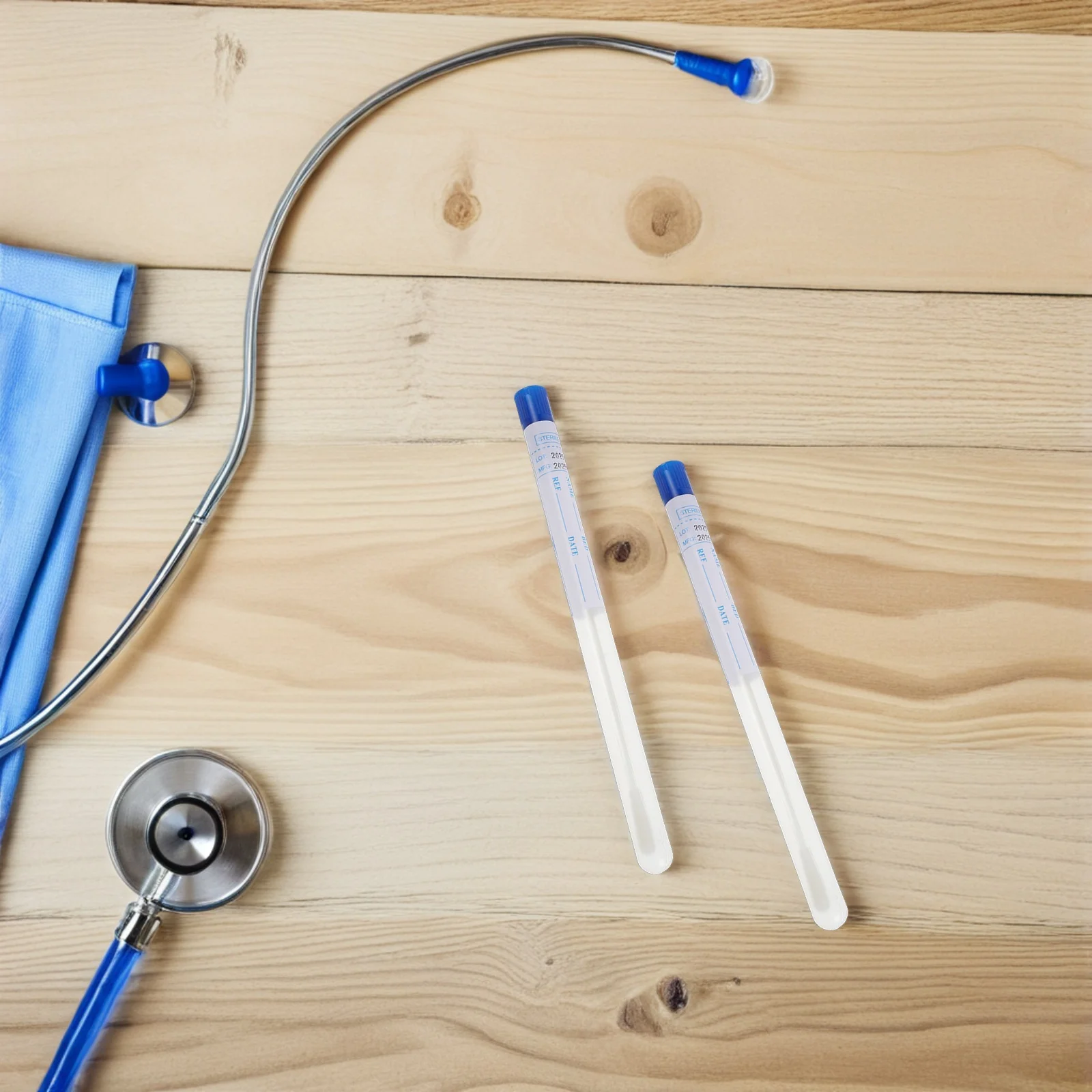 

200pcs Flocked Sampling Disposable Throat Nasal Oral Swabs High Efficiency Detection Clinic Hospital Use Mouth Swabs Single Use