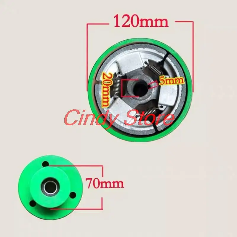 Imagem -02 - Polia da Embreagem para o Motor a Gasolina Motor Diesel Refrigerado a ar e Mais Modelos Peças Gx160 Gx200 168 170 168f 170f