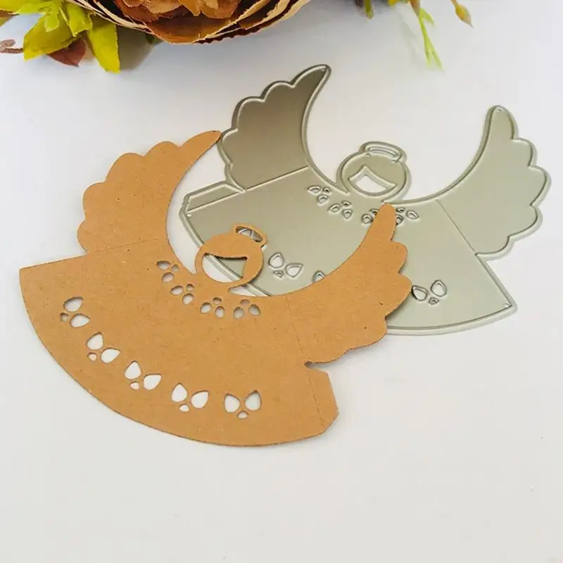 H9EC Christmas Angel Cutting Dies Dies Greeting Party Party Invitation Card ทำการ์ด