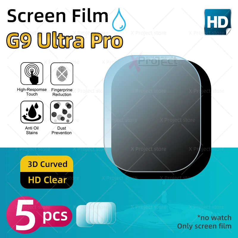 G9 Ultra Pro Smart Watch Screen Protector 49mm Smartwatch Ultra HD Flexible Glass Protective Film Watch 8 Screen Film Cover