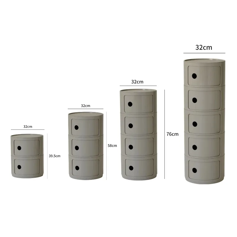 Nordic Net Red Bedside Cabinet Modern Simple White Round Creative Mini Simple Small Side Table Portable Nightstands Furniture