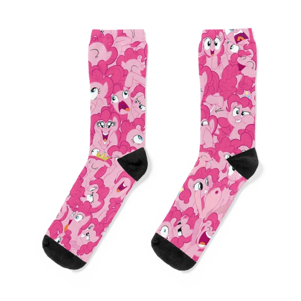 

Pinkie Pie Mess Socks floral anti-slip custom sports gym Luxury Woman Socks Men's