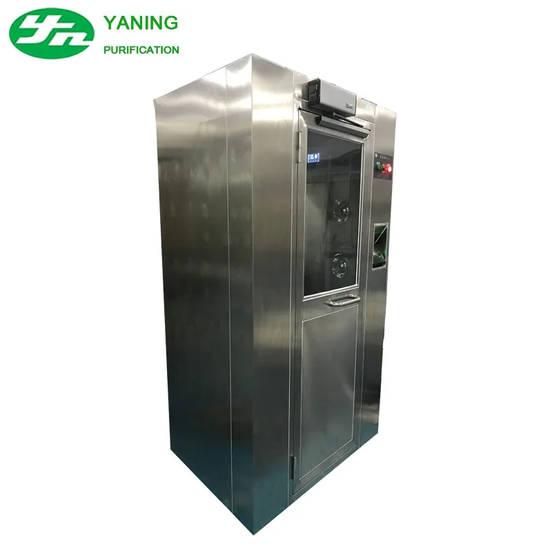 باب أوتوماتيكي من الفولاذ المقاوم للصدأ دش هوائي للغرفة النظيفة