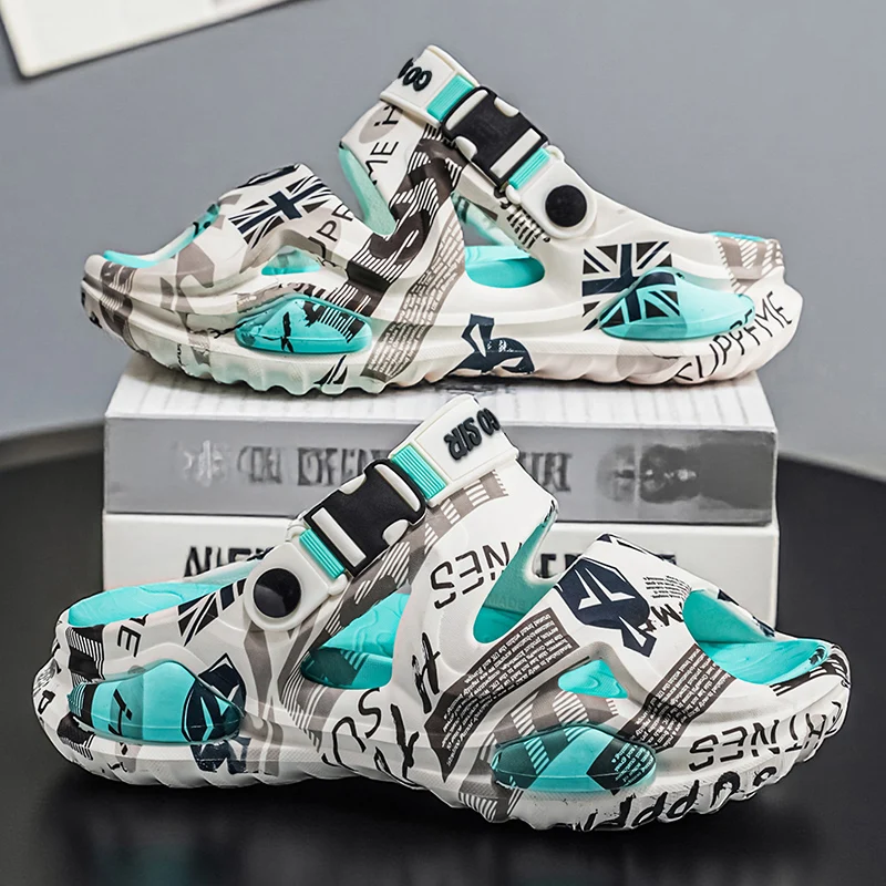 

New Men's Clogs Slippers Sandal Womsen's Garden Shoes Camouflage Sandals Male Sneakers Outdoor Flip Flops Home Garden Shoes EVA