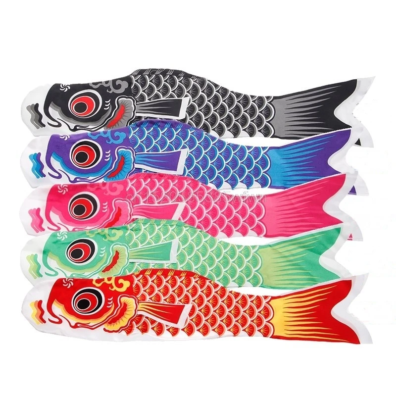 Multicolors 150cm Koinobori Japanese Carp streamer Wind Socks Koi nobori Fish Flags Flag Japanese koinobori for Children's Day