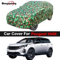 Full Camouflage Waterproof Car Cover Outdoor Anti-UV Sun Shade Snow Rain Prevent SUV Cover Dustproof For Peugeot 5008 2009-2022