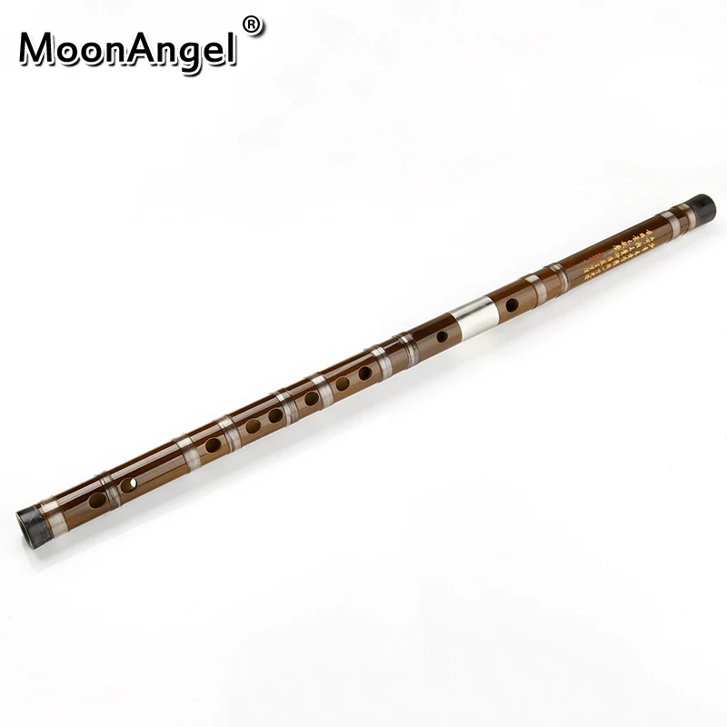 Professional Chinese Bamboo Transverse Flute Dizi Musicais Key Of C/ D/E/ F/G 6 Hole Bass Huaisu Dual Plug Flute