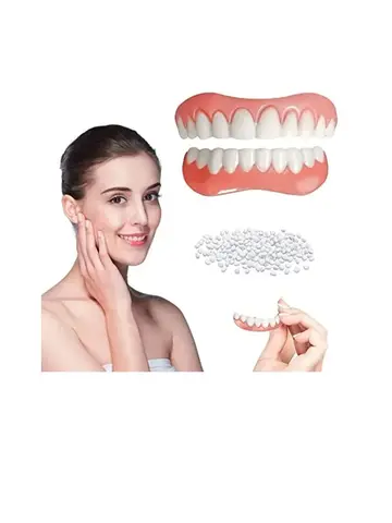 Denture Silicone Kit Silicone Liners Soft Kit Soft Denture Kit Teeth Upper And Lower Set Easy Use Dental care