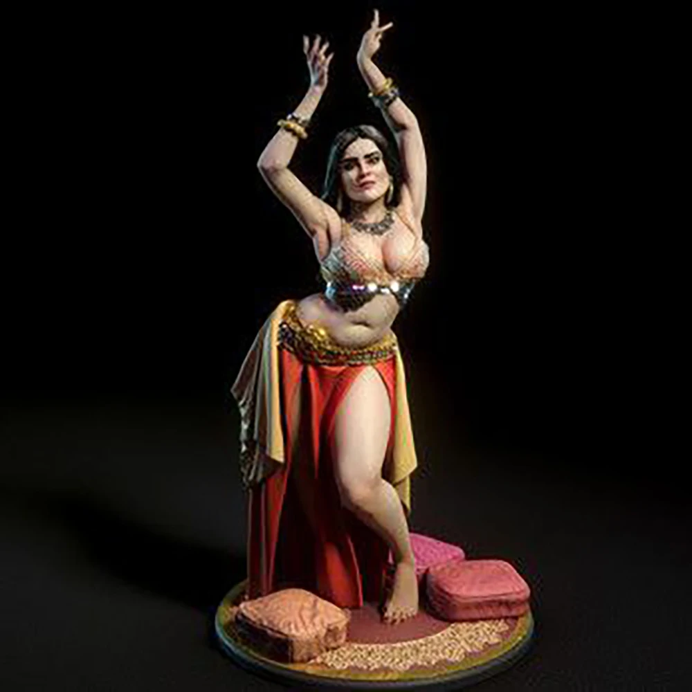 

1/24 3d Printing Model Kit 75mm Belly Dancer Resin Anime Figure Diy Micro Reduction Statue Unpainted Garage Kit Toys 5Styles