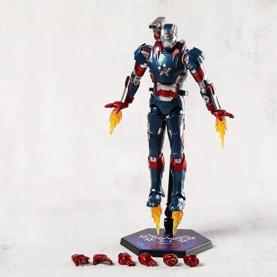 

ZD Toys Iron Man 3 Iron Patriot Collection Action Figure PVC Model Toy Doll Character Model Toy Gift Collection