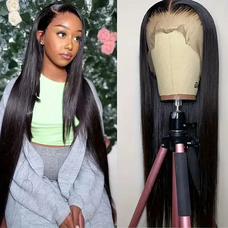 Rosabeauty 30 40 Inch 13x6 Human Hair 13X4 Frontal 5X5 Glueless Ready to Wear Wigs 250% For Women Straight Lace Front Wig