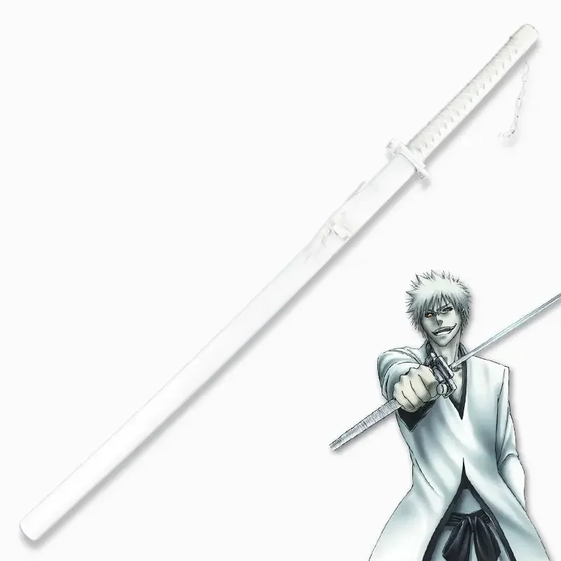 120cm Cosplay Anime Bleach weapon Kurosaki Ichigo Katana wooden Sword Japan samurai sword Costume Fancy Dress party stage show