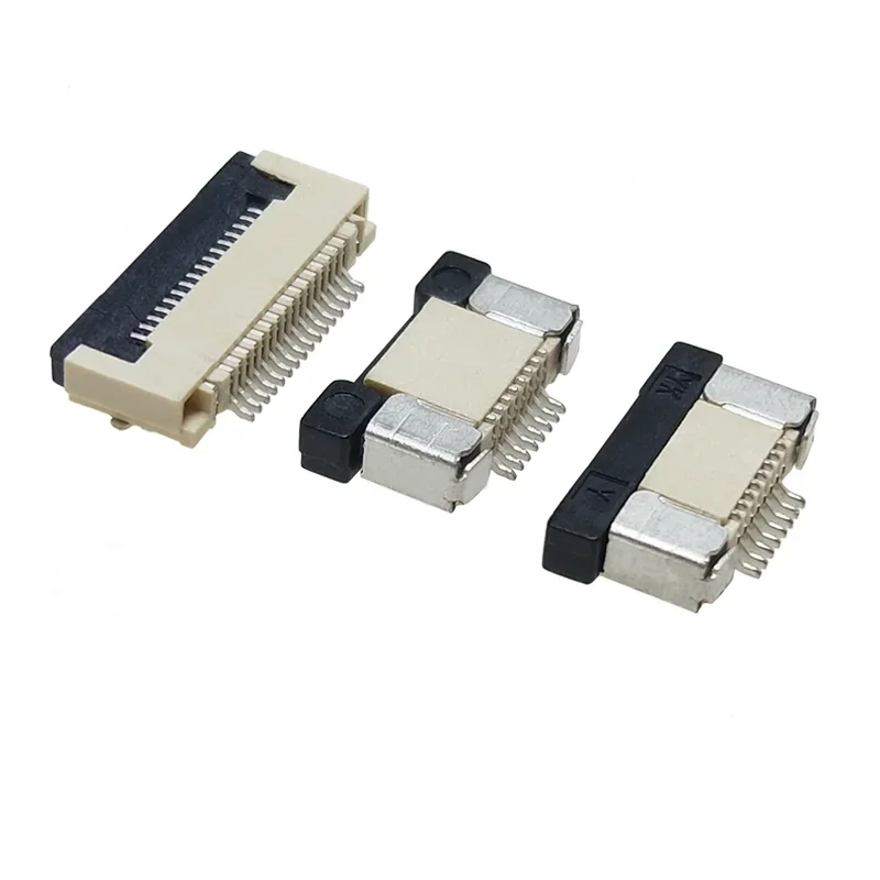 10pcs FPC FFC PCB Connector 0.5/1.0mm Pitch 4/5/6/7/8/10/12/14/16/18/20/26/30/32/36/40/50/60Pin AWM 20624 80C 60V VW-1