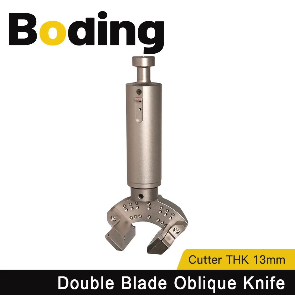 BODING Double Blade Oblique Knife Vibrating Knife Cutter Thickness 13mm for Soft Glass PVC  Honeycomb Board  KT Board